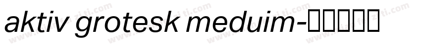 aktiv grotesk meduim字体转换